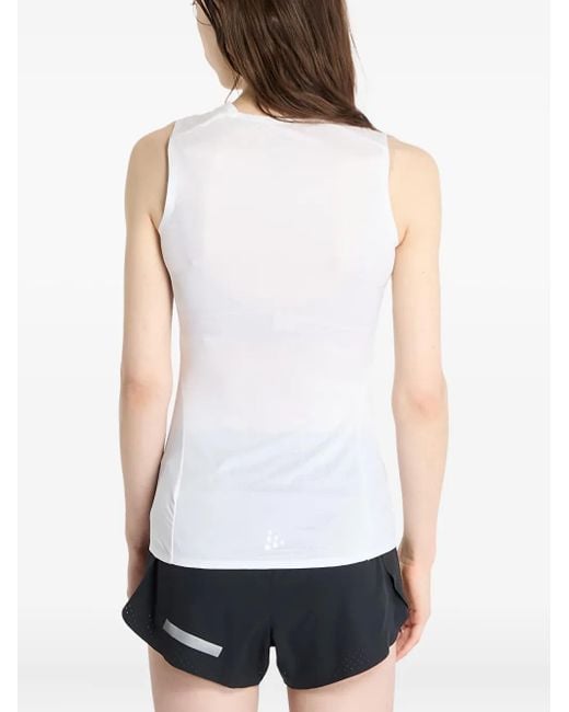 Top sin mangas Pro Dry Nanoweight C.r.a.f.t de color White