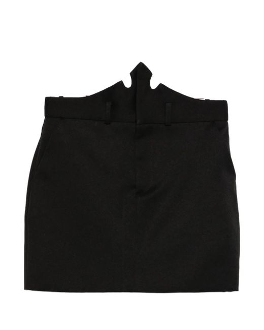 Coperni Black X Disney Crown-Detail Mini Skirt