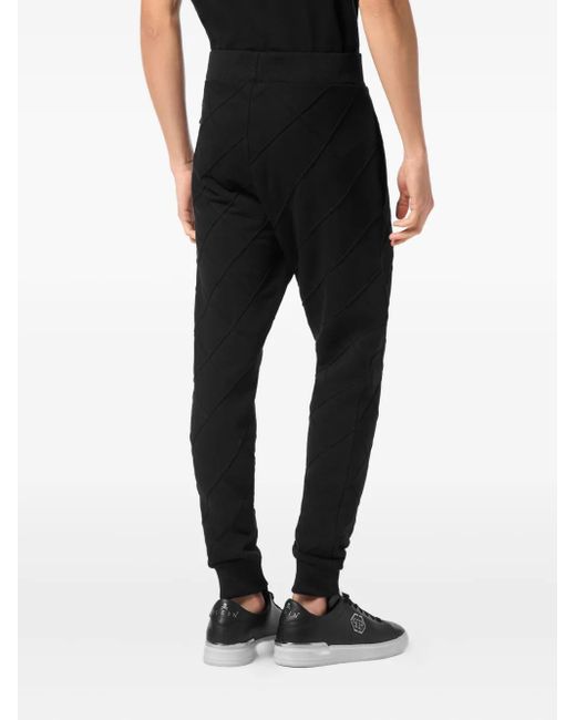 メンズ Philipp Plein テクスチャーパンツ Black
