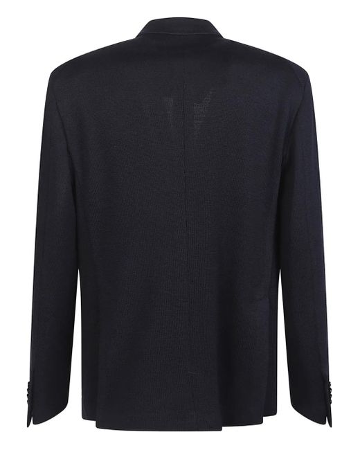 Tagliatore Blue Double-Breasted Jacket for men