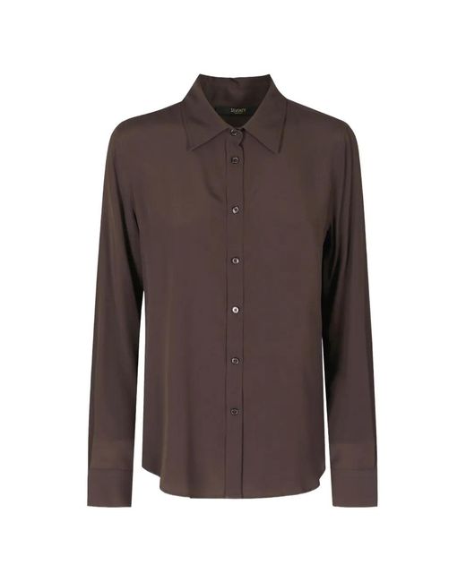 Seventy Long-Sleeve Button-Up Shirt in het Brown