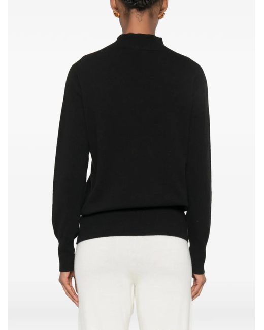 SERGIO MORETTI FIRENZE Black Mock-Neck Sweater