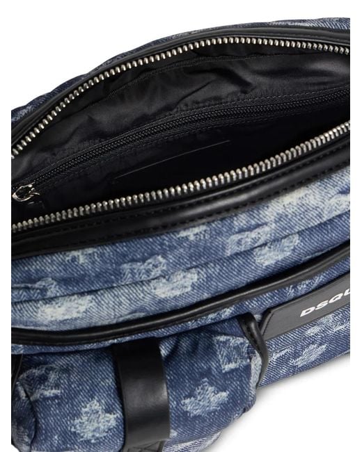 Bandolera D2 Monogram DSquared² de hombre de color Blue
