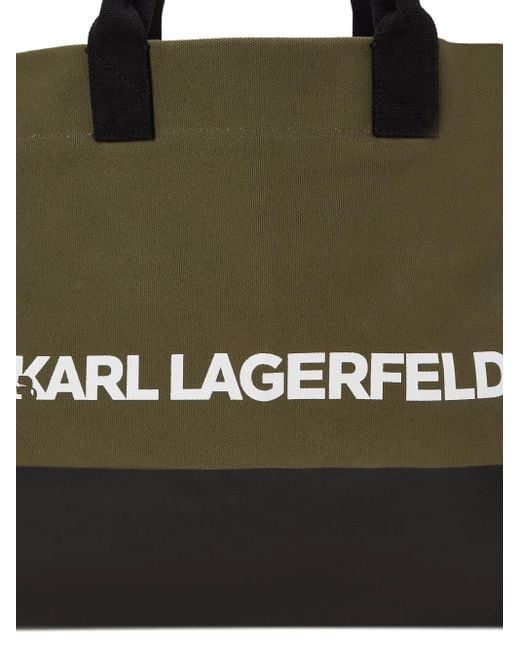 Borsa Shopper K/Essential Con Logo di Karl Lagerfeld in Black da Uomo