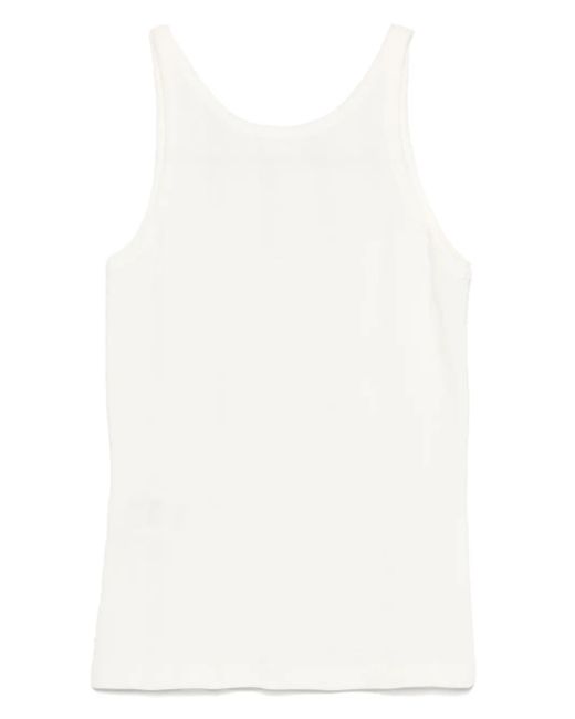 Closed White Strap Top