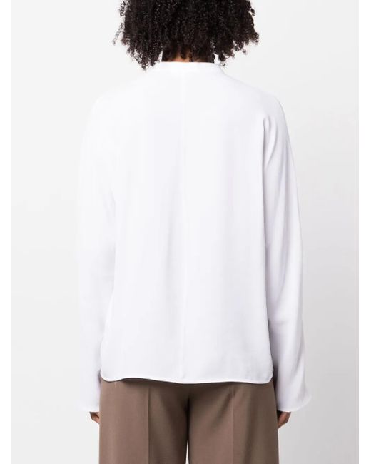 Fabiana Filippi White Crystal-Embellished Blouse