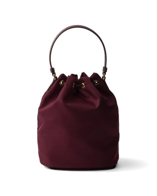 Prada Red Duet Bucket Bag