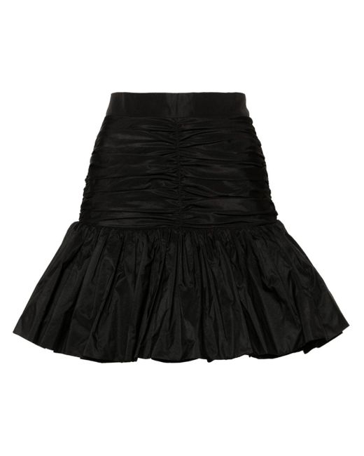 Minifalda con volantes Patou de color Black