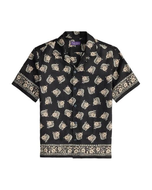 Ralph Lauren Black Print-Detail Shirt for men