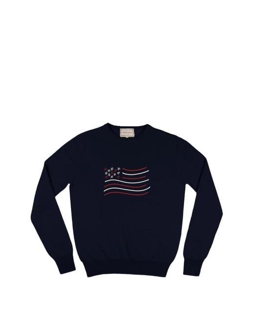 Lingua Franca Blue Unity Flag Crewneck Sweatshirt