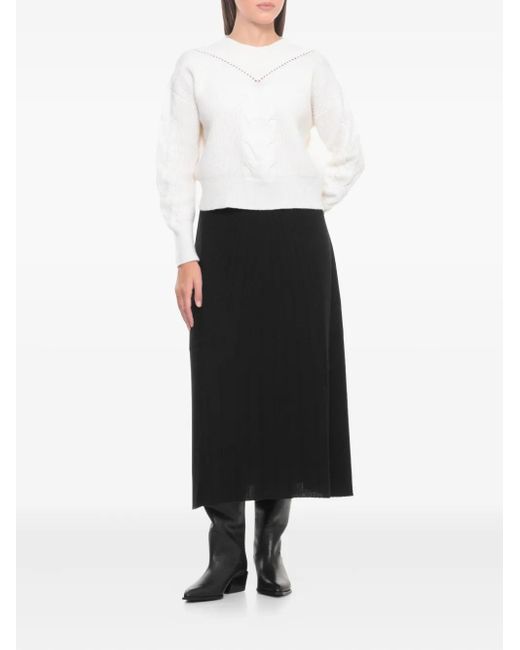 D.exterior Trui Met Ronde Hals in het White