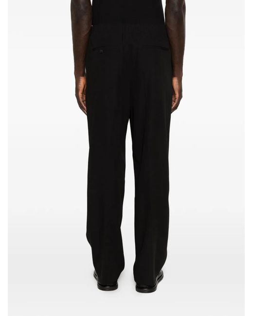 The Row Black Toshiro Elasticated Trousers for men