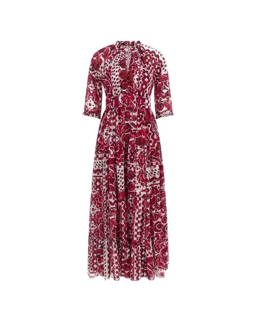 Samantha Sung Red Eden Maxi Dress