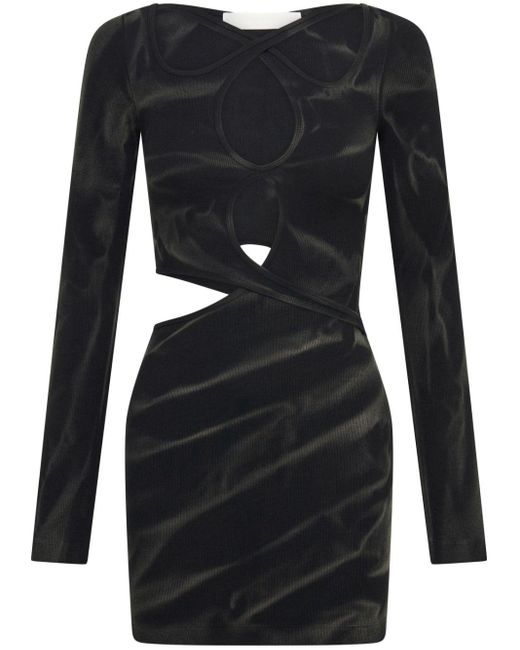 Dion Lee Mini-jurk Met Vervaagd-effect in het Black