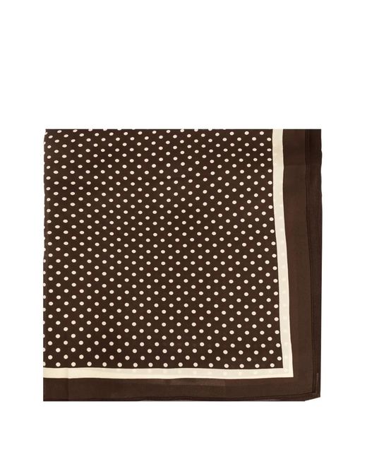 Matteau Black Paréo En Soie À Pois