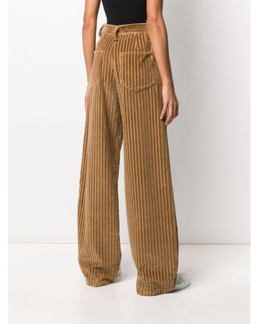 Pantalones anchos de pana AMI de Pana de color Marrón | Lyst