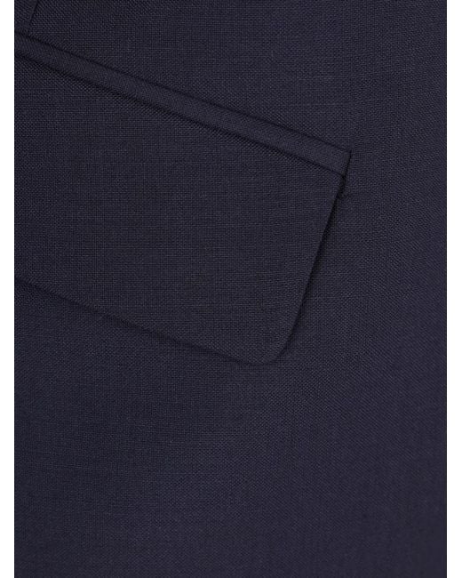 Jil Sander Blue Single-Breasted Jacket