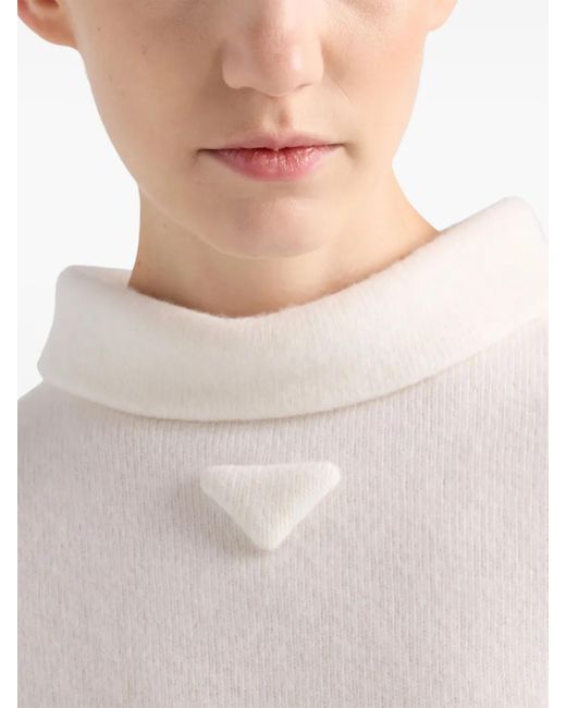 Prada White Wool Knitted Top