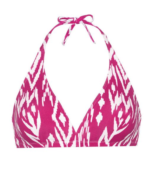 Eres Pink Storm Full-cup Triangle Bikini Top