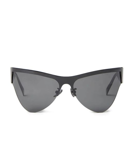 Marni Gray Logo-Print Sunglasses