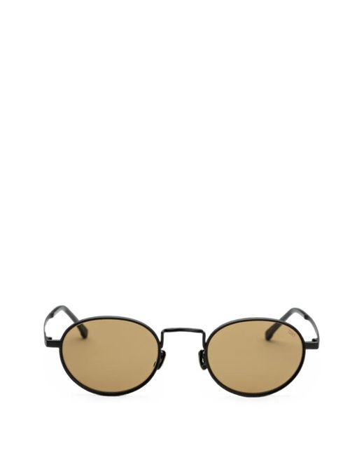 Eyevan 7285 Metallic Round-Frame Sunglasses
