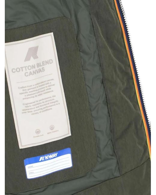 K-Way Green Hooded Pocket Jacket for men