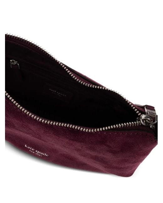 Kate Spade Purple Loop Suede Crossbody Bag
