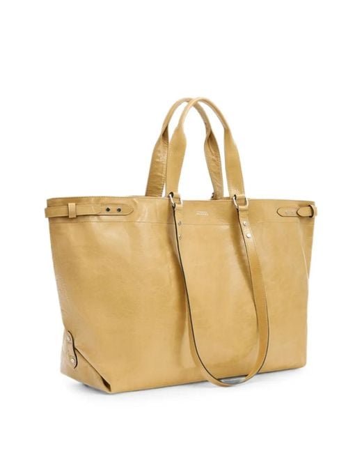 Isabel Marant Natural Winna Leather Tote Bag