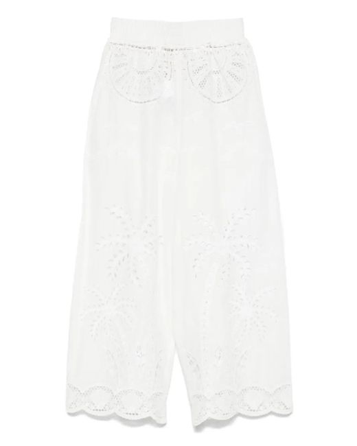 Pantalon En Coton Farm Rio en coloris White