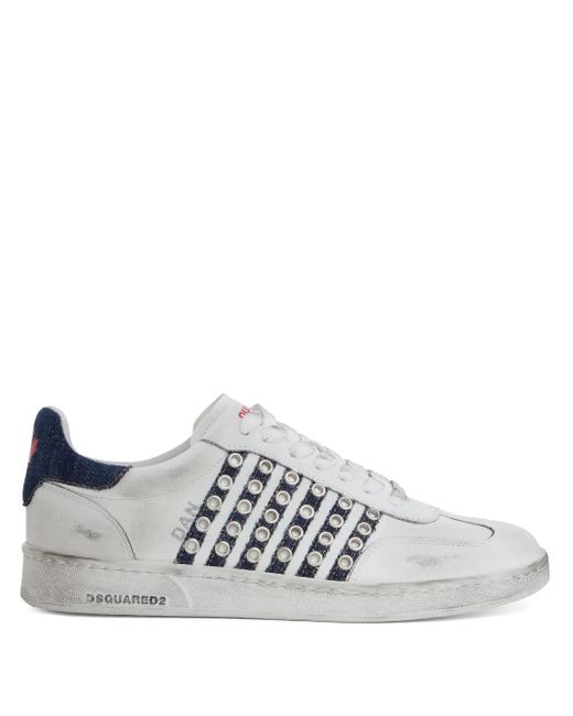 DSquared² White Boxer Sneakers for men
