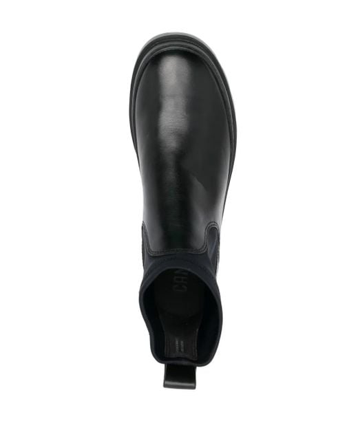 Camper Black Brutus Ankle-Length Leather Boots