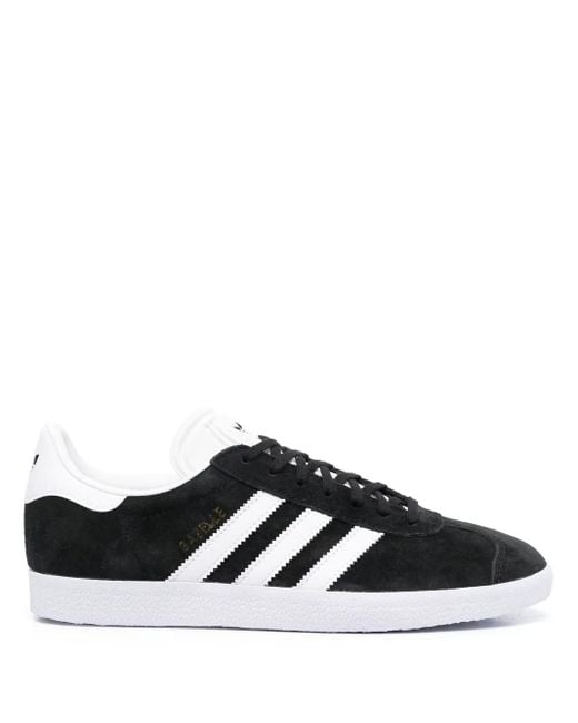Adidas Black Gazelle Suede Sneakers