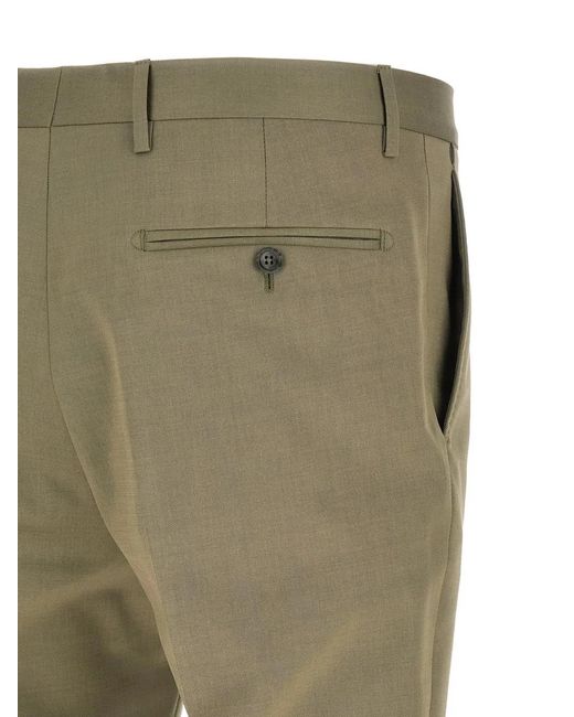 Tagliatore Green Peak-Lapels Suit for men