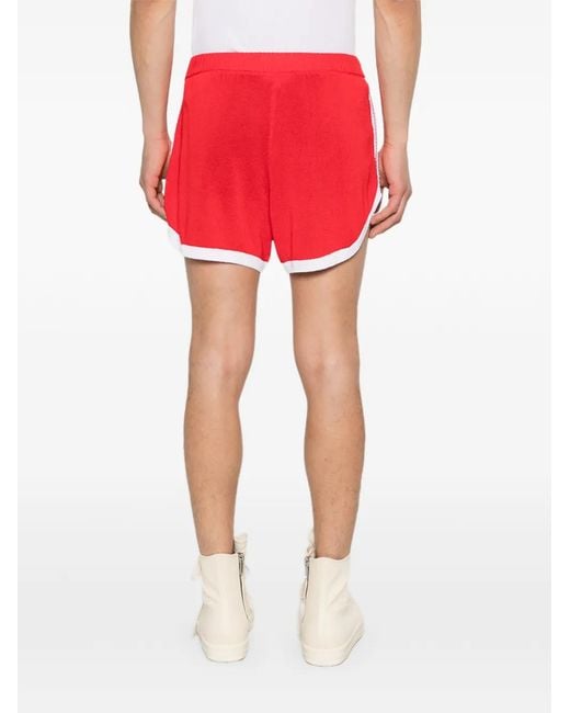 Charles Jeffrey Red Logo-Detail Shorts