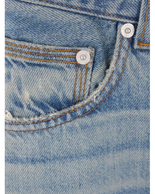 Jean À Patch Logo Haikure en coloris Blue