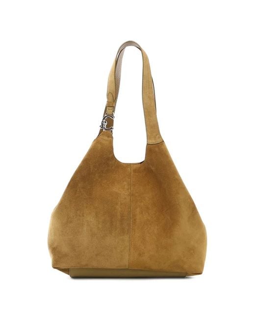 Coccinelle Natural Ring-Embellished Tote Bag