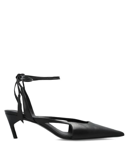 The Attico White Diane Ankle-Tie Pumps