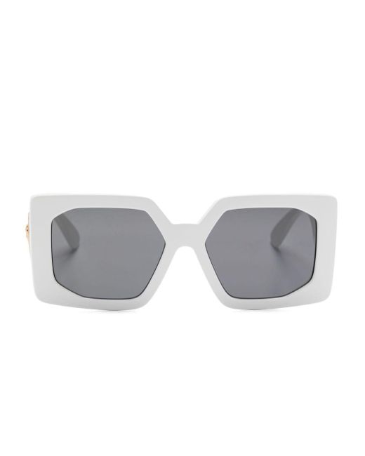 Versace Gray Medusa Plaque Sunglasses