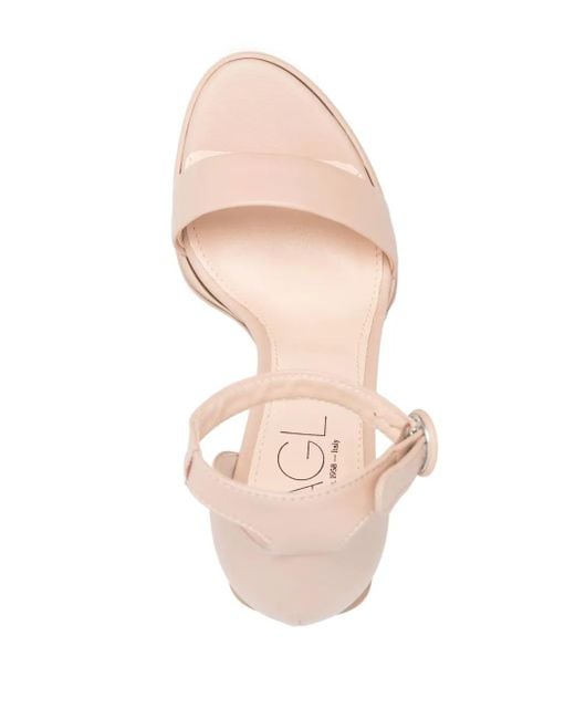 Agl Attilio Giusti Leombruni Pink Janis 115Mm Ankle-Strap Sandals
