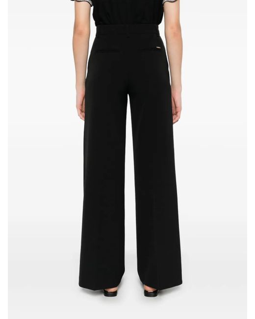 Liu Jo Black Straight-Leg Trousers