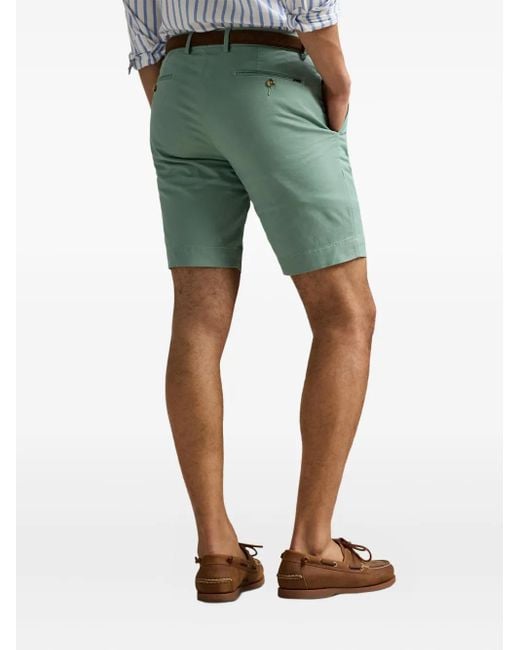 Polo Ralph Lauren Green Slim-Cut Chino Shorts for men