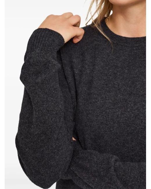 Pringle of Scotland Blue Cashmere Round-Neck Knitted Sweater