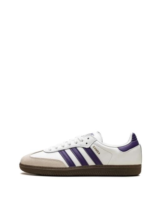 Adidas White Samba Adv "Cloud/Collegiate/ Metallic" Sneakers for men