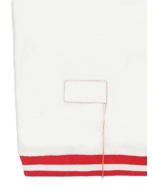 Fortela White Ribbed T-Shirt for men