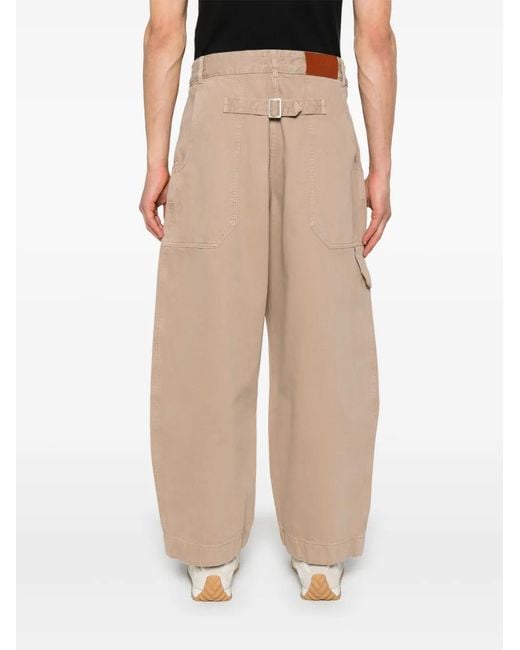 Studio Nicholson Geplooide Broek in het Natural voor heren