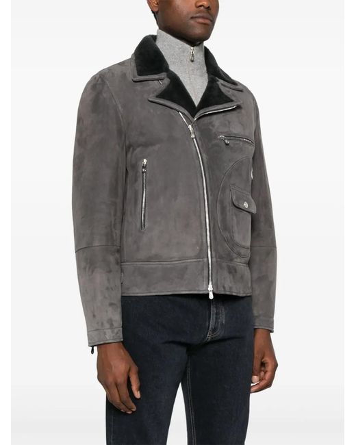 Brunello Cucinelli Gray Fur Jacket for men