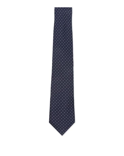 Canali Blue Patterned Tie for men