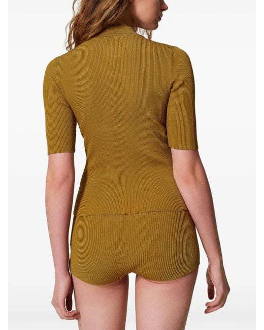 Twinset Green Knitted Top