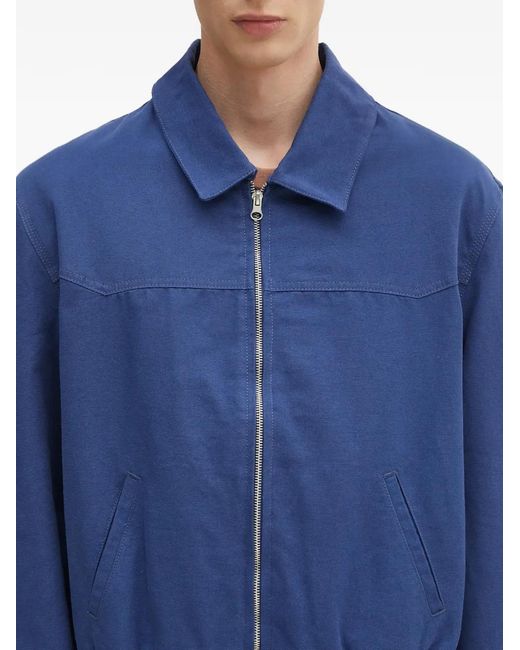 Sky High Farm Blue Zip Bomber Jacket for men