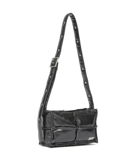 MM6 by Maison Margiela White Mini Numeric Leather Crossbody Bag